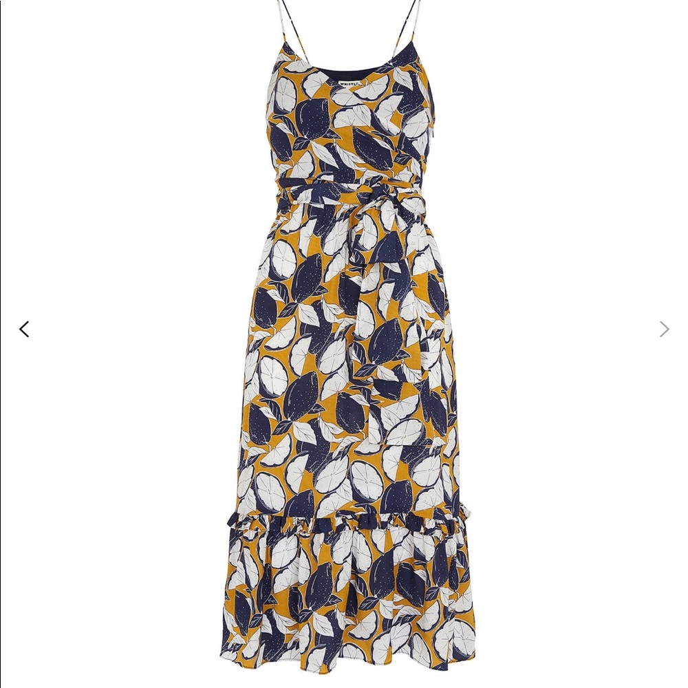 Whistles Lemon Print Dress